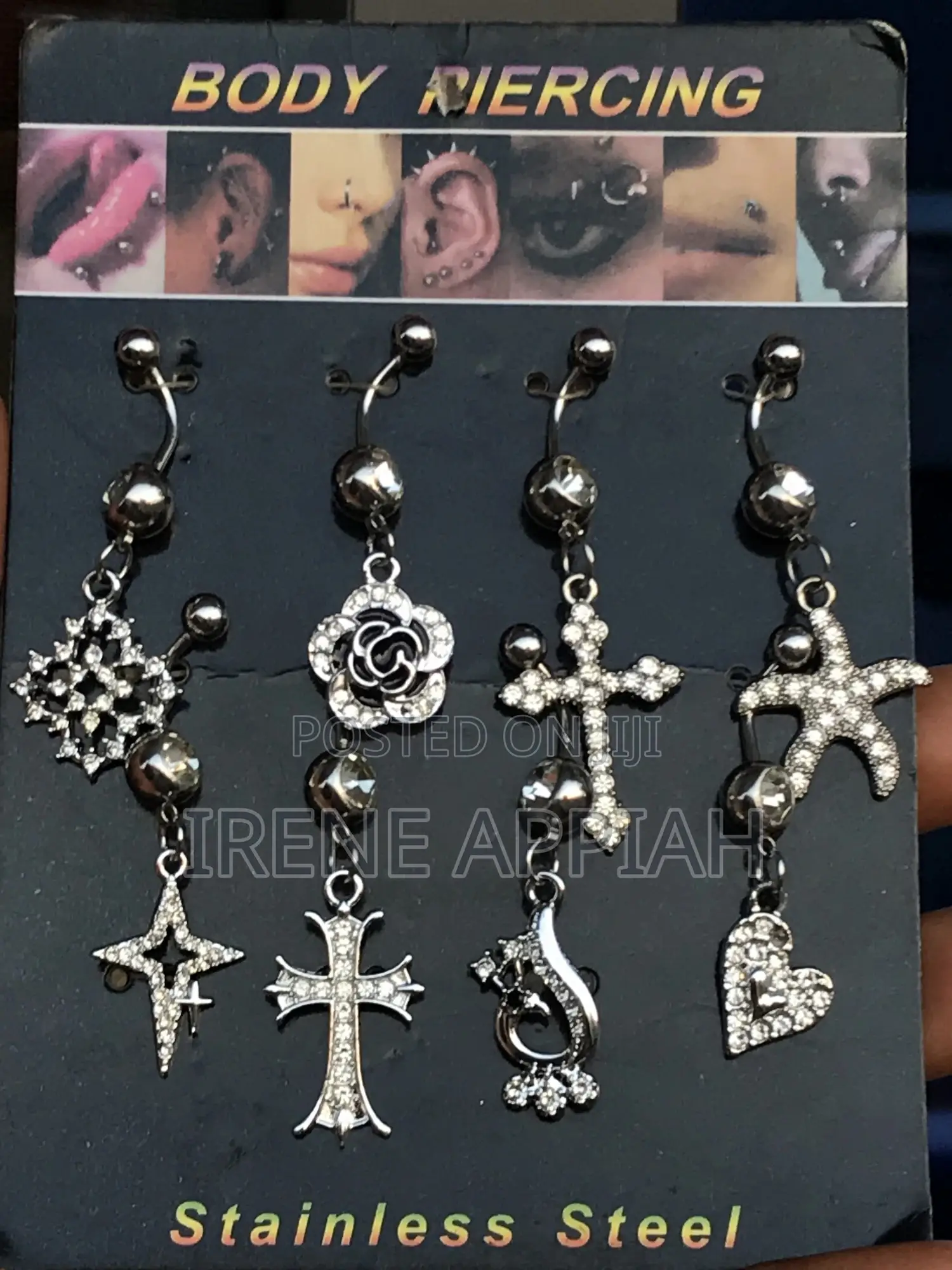 Belly Rings for Pierced Buttons