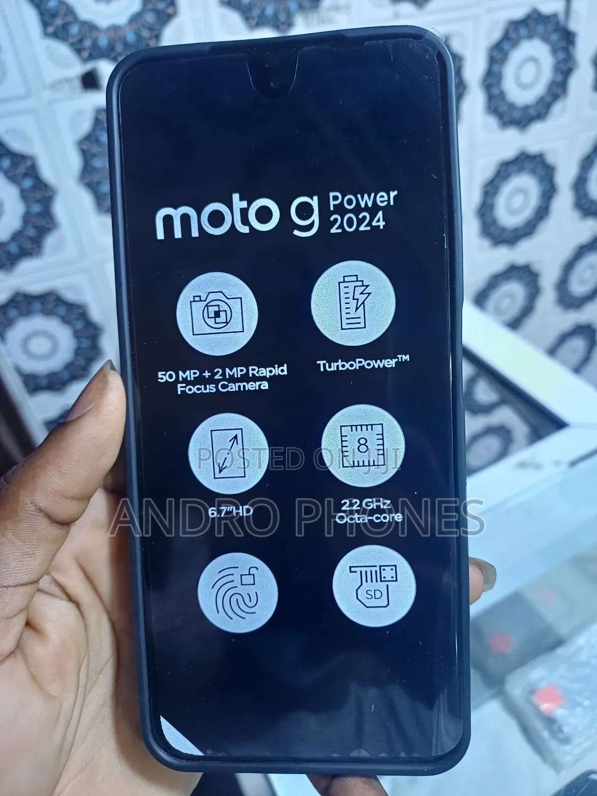 New Motorola Moto G Power 64 GB Black