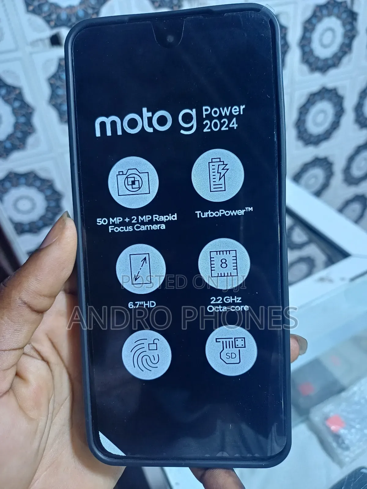 New Motorola Moto G Power 64 GB Black