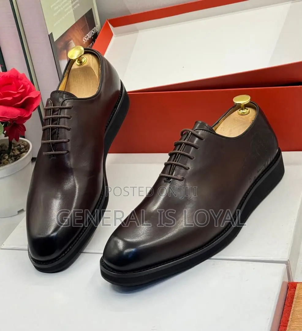Oggi Coffee Leather Lace Up Men’S Shoe