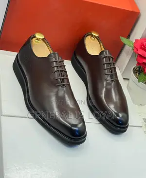 Oggi Coffee Leather Lace Up Men’S Shoe