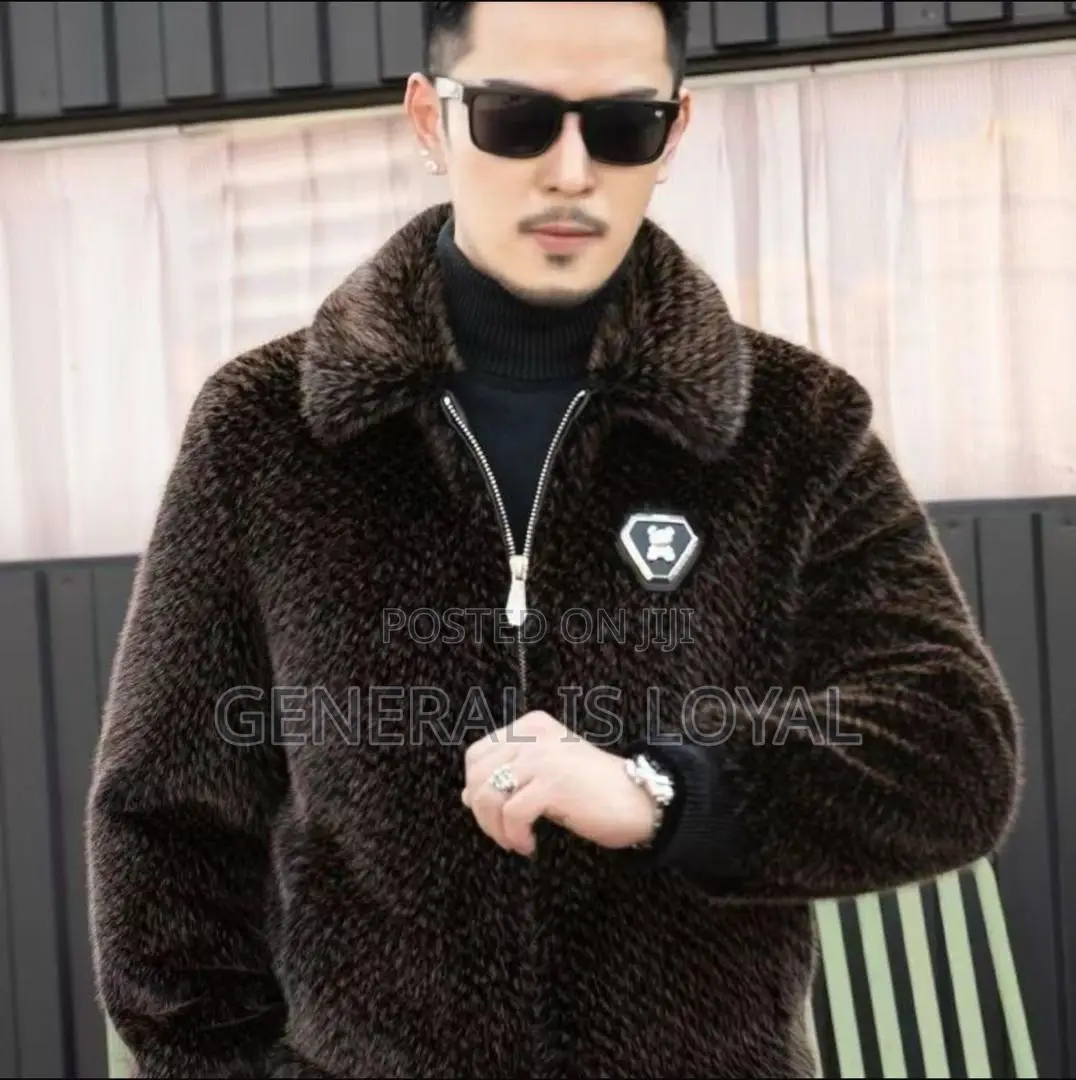 Faux Fur Wave Pattern Jacket
