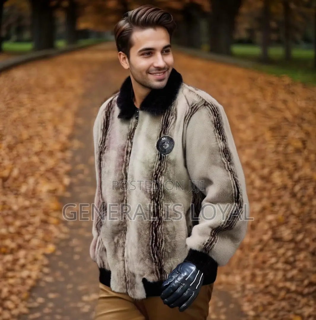 Faux Fur Wave Pattern Jacket