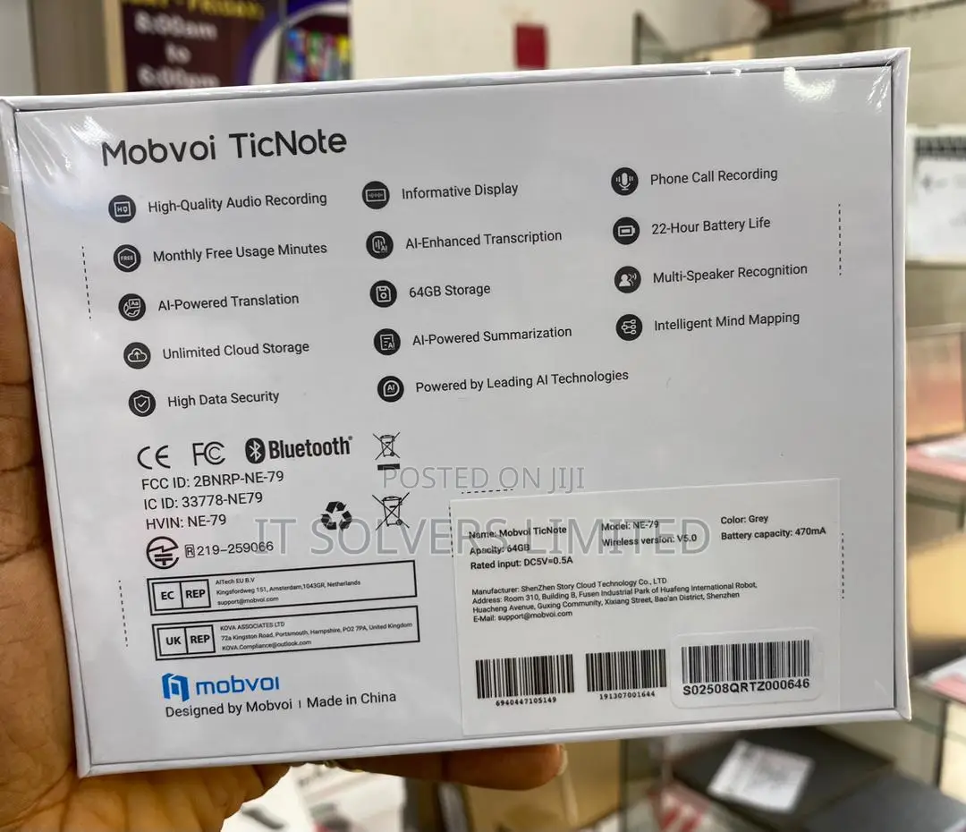 Mobvoi Ticnote Ai Voice Recorder