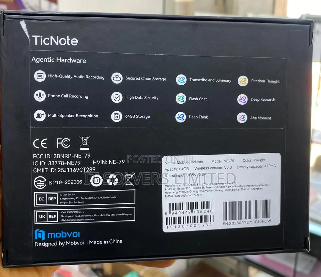 Mobvoi Ticnote Ai Voice Recorder