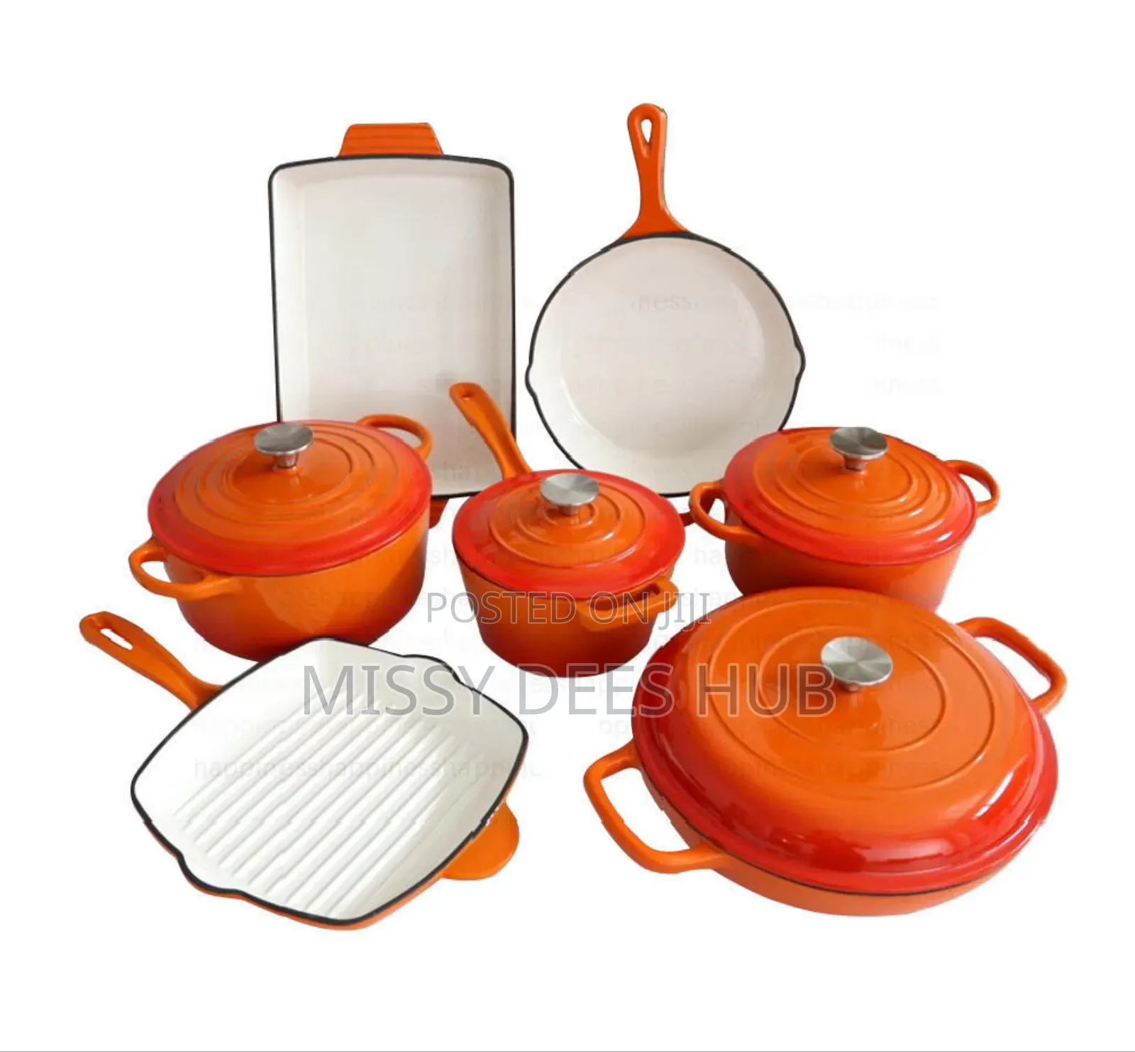 11pcs Cast Iron Pots From Healthy Living