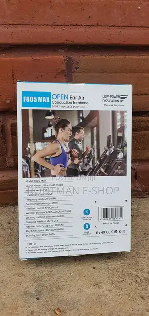 F805 Max Wireless Open Ear Earphones-12 Hours (80% Volume)