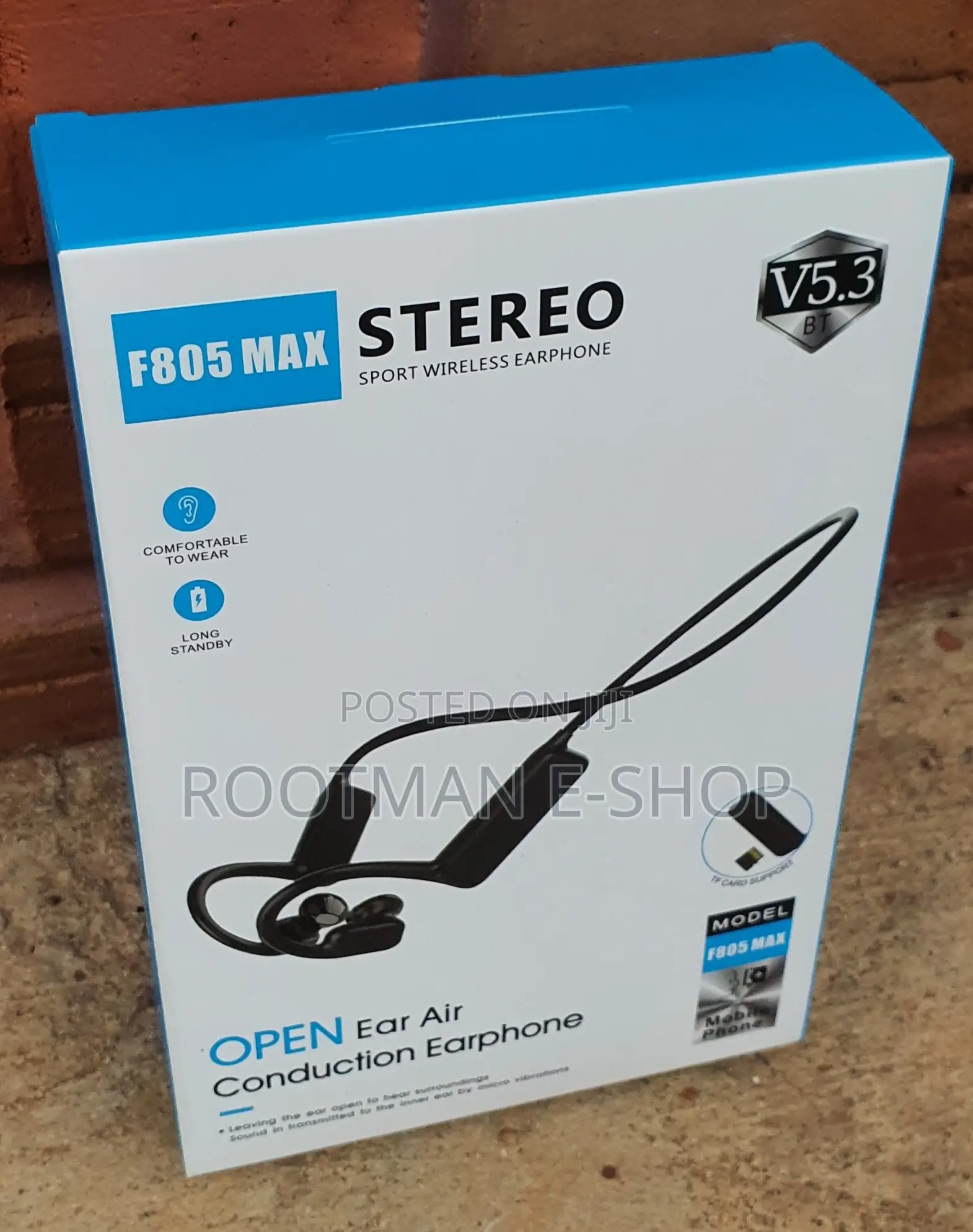 Quality Stereo Sports Wireless Earphones (F805 Max) 12hrs Playtime