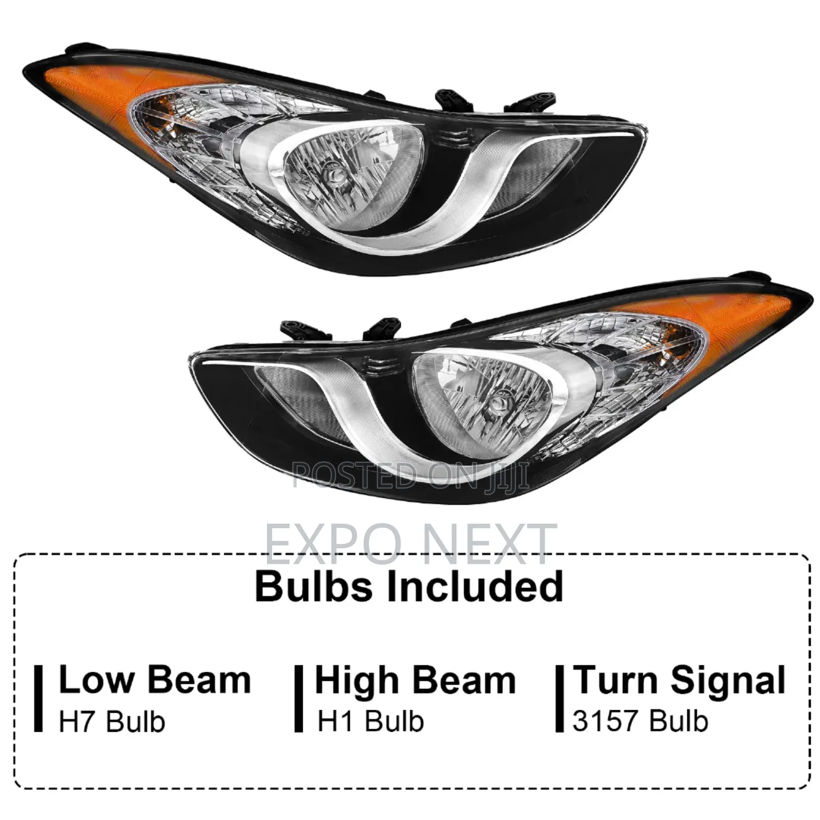 Hyundai Elantra 2011-2013 Headlights
