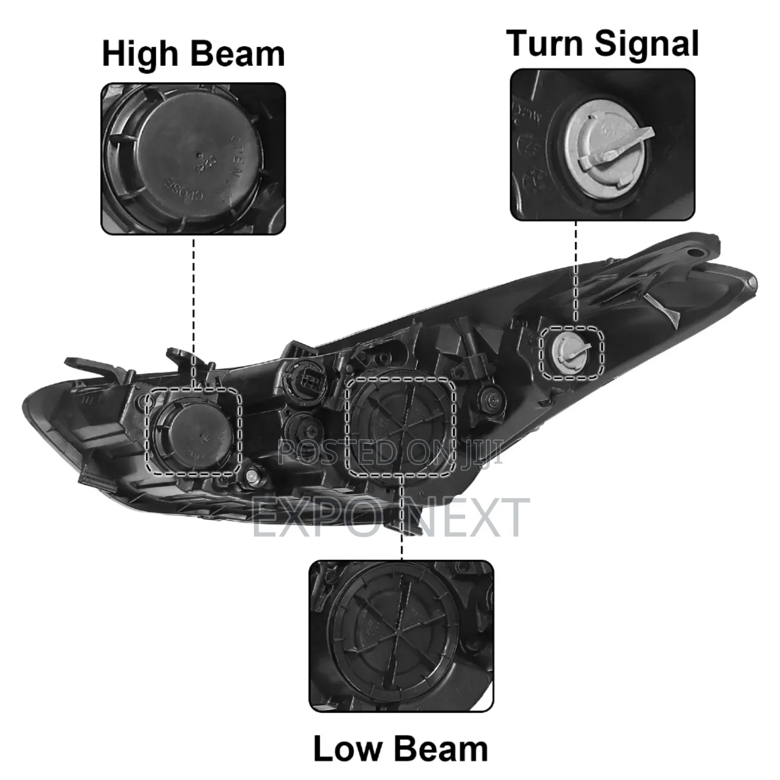 Hyundai Elantra 2011-2013 Headlights