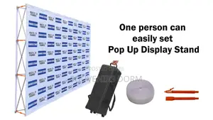 Foldable Backdrop Stand 10ft by 15ft (2m by 4.2m)With Design and Print