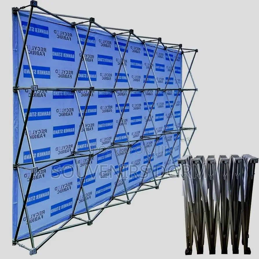 Foldable Backdrop Stand 10ft by 15ft (2m by 4.2m)With Design and Print