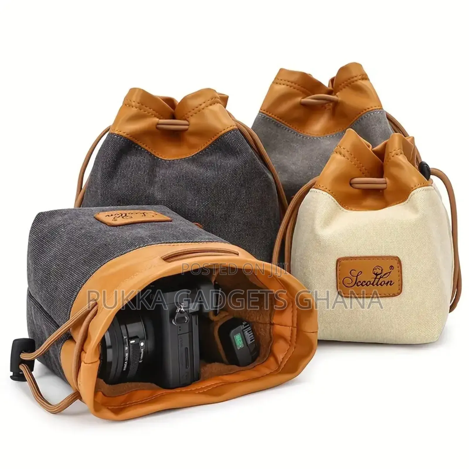 K76 Mini Canvas And Leather Bag