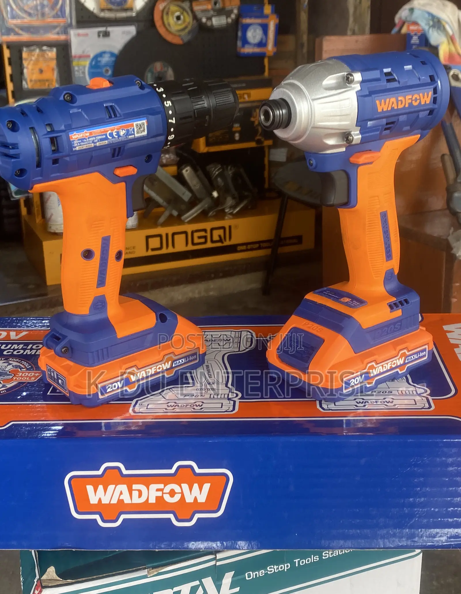 2pcs Combo Kits Drill and Wrench 20v