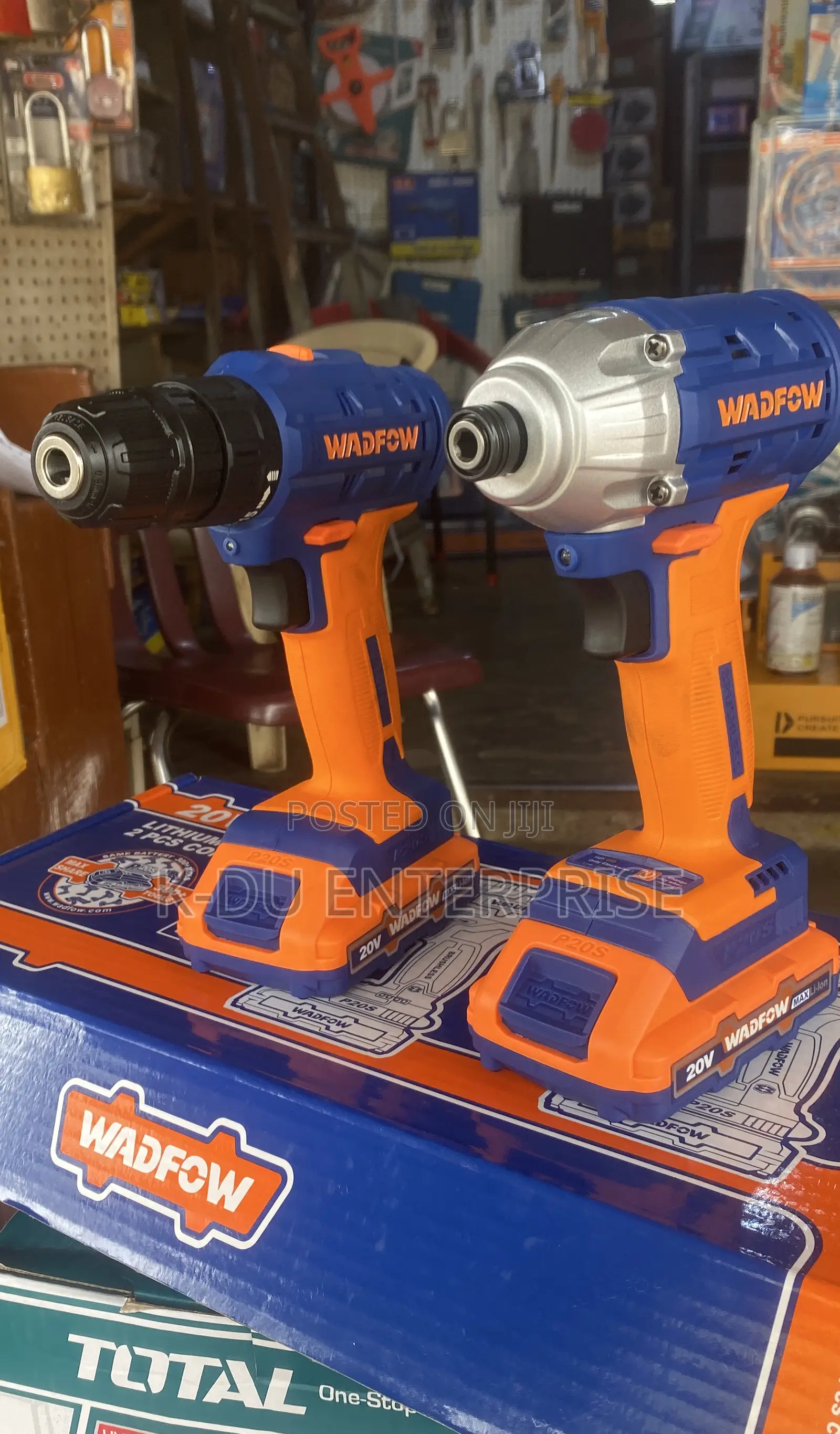 2pcs Combo Kits Drill and Wrench 20v