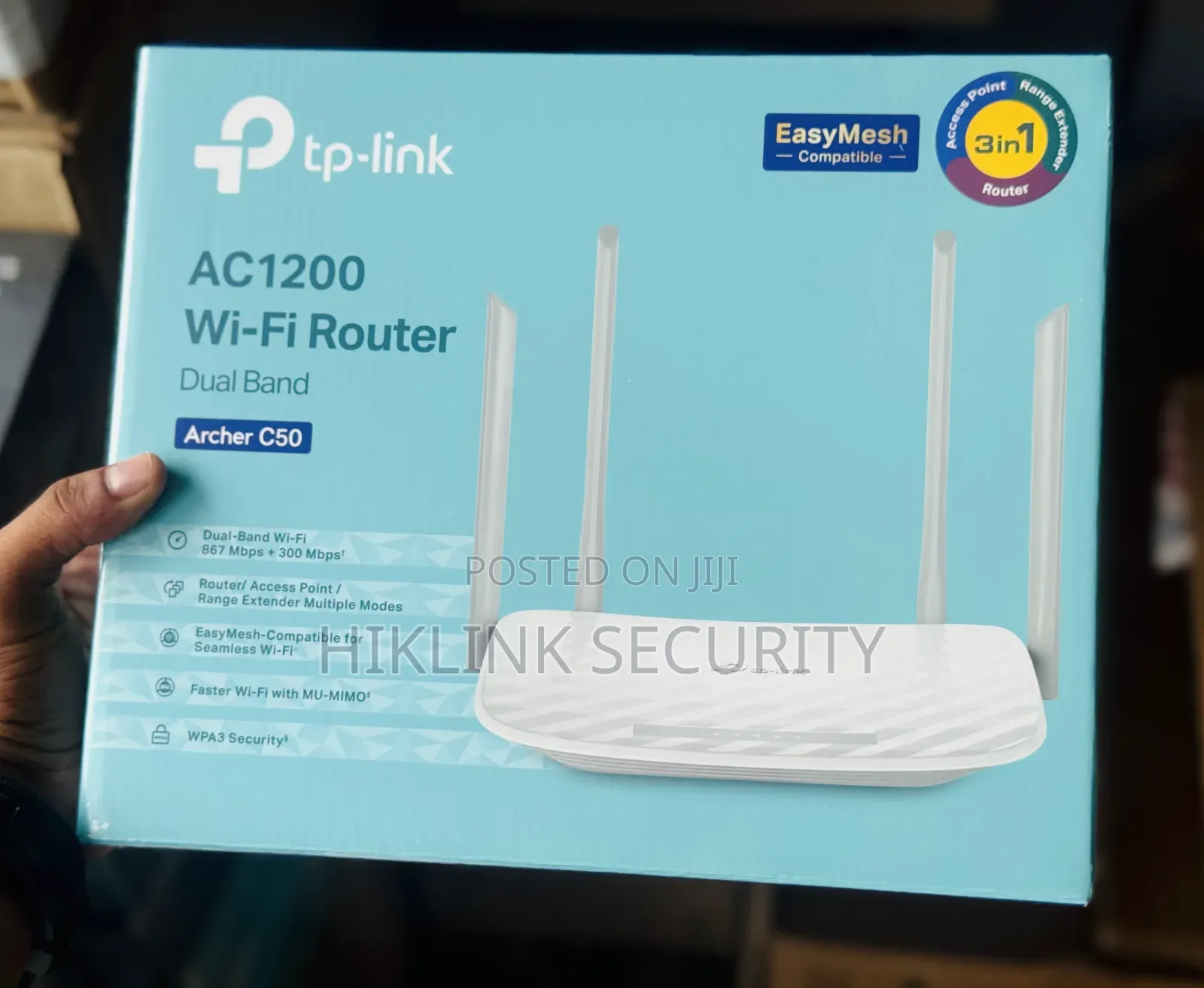 Tplink Archer C50 Dual Band Wifi Router Ac1200.
