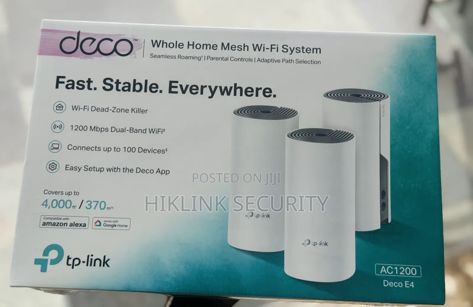 Tplink Deco E4 Mesh Whole Home Mesh Wifi System 3 Pack