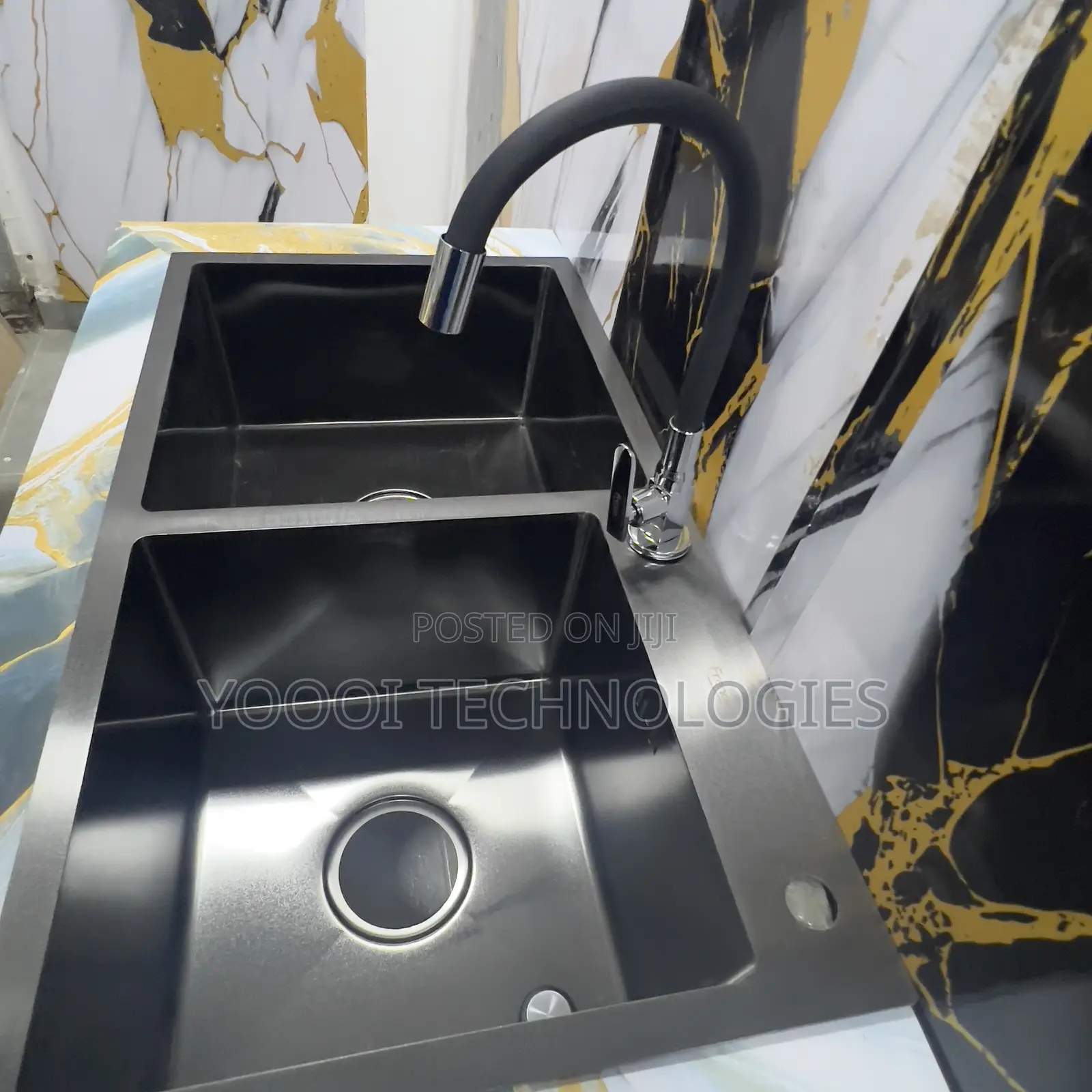 Double Nano Kitchen Sink With Tray And Tap