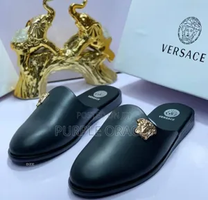 Versace Polished Leather Half Shoes for Every Occasion