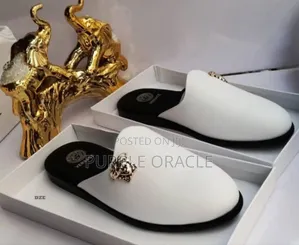 Versace Polished Leather Half Shoes for Every Occasion