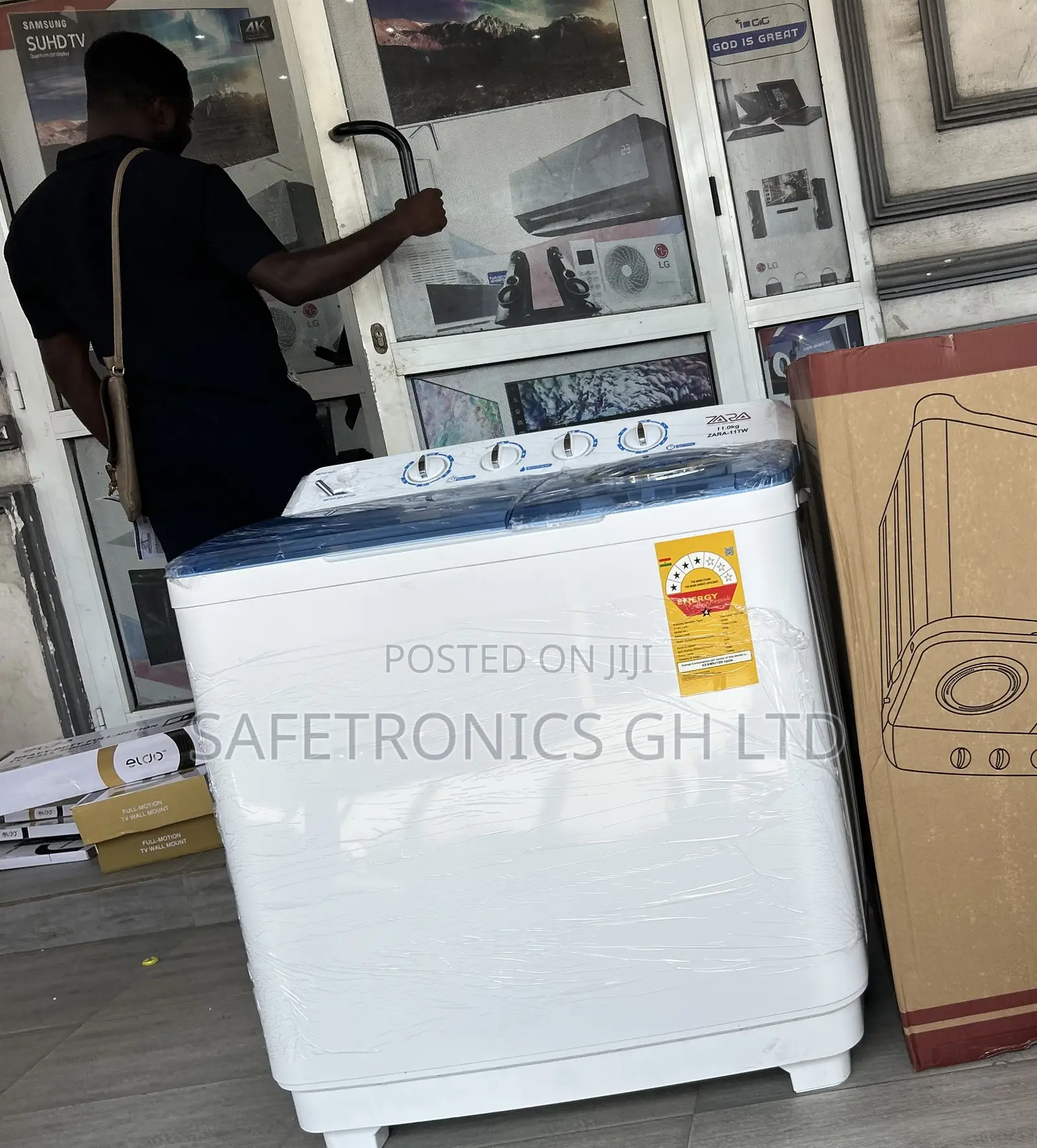 Grab White 11kg Topload Zara Semiautomatic Washer Electric