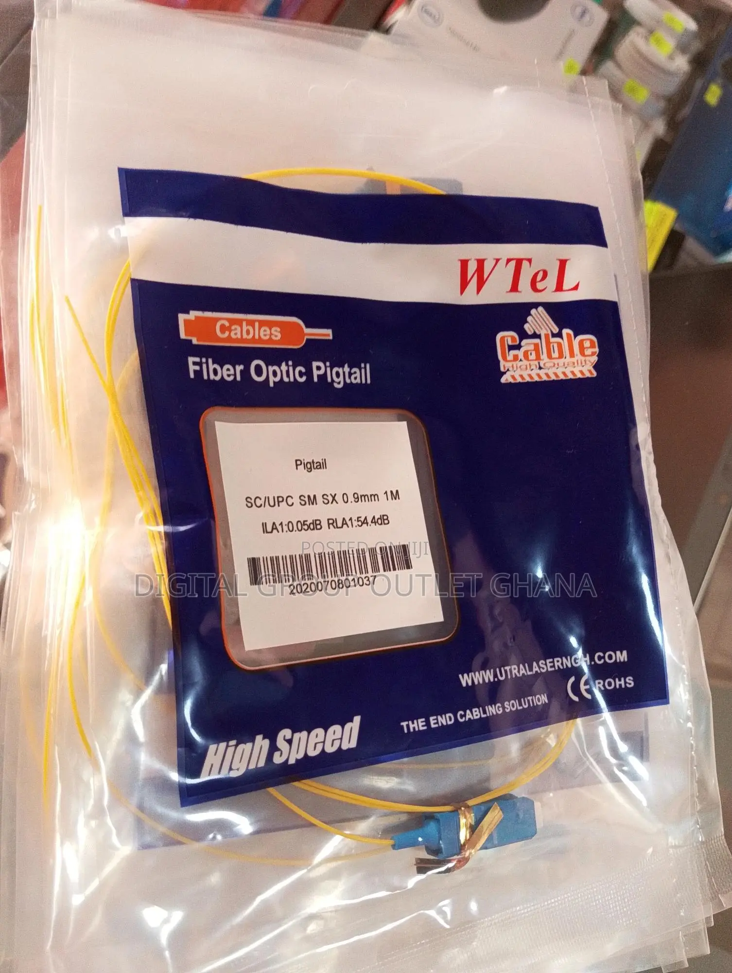 Fiber Optic Pigtail - High Speed Transmission
