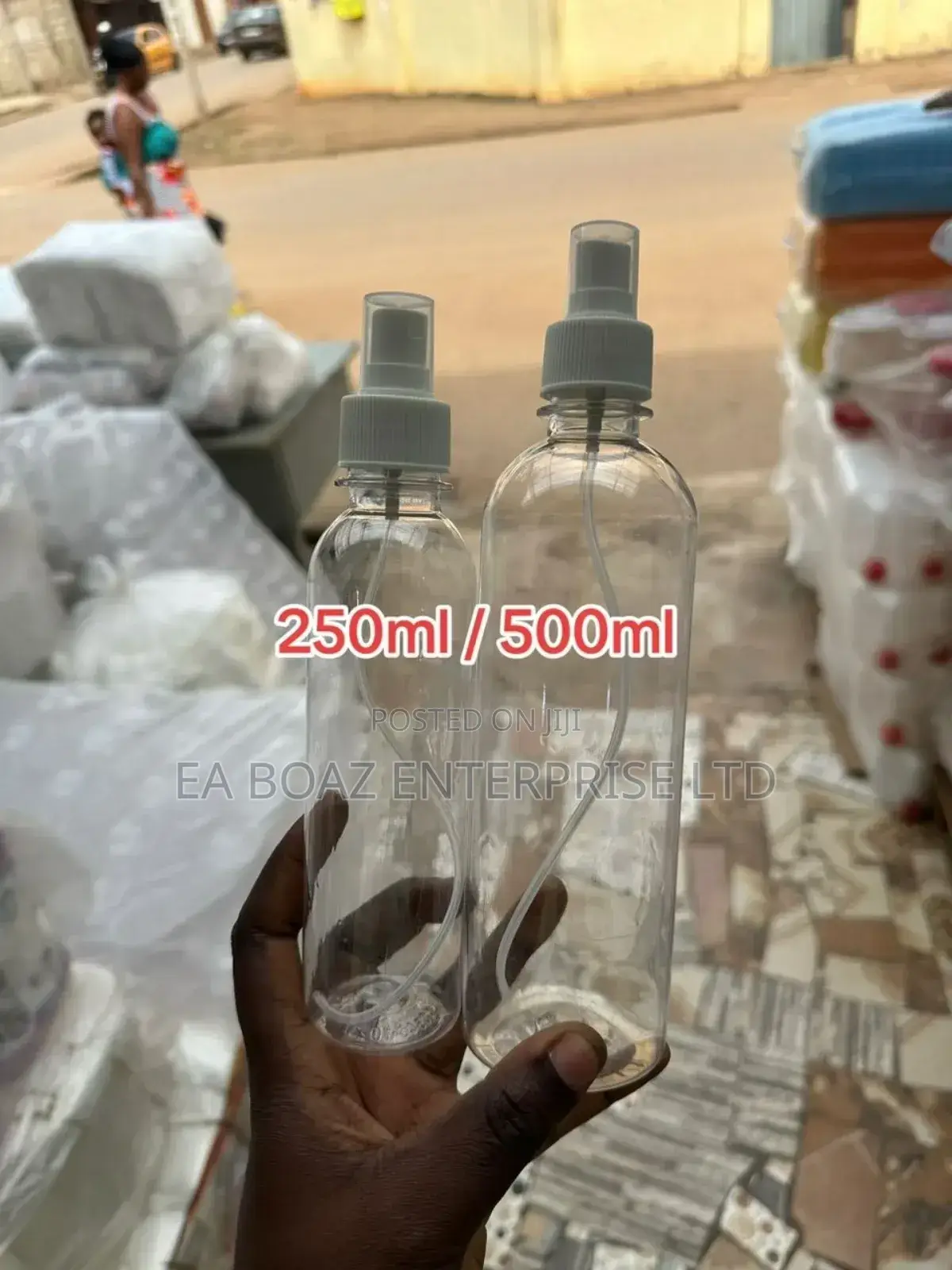 250ml Transparent Plastic Bottle With a Mist Sprayer 50 Pieces