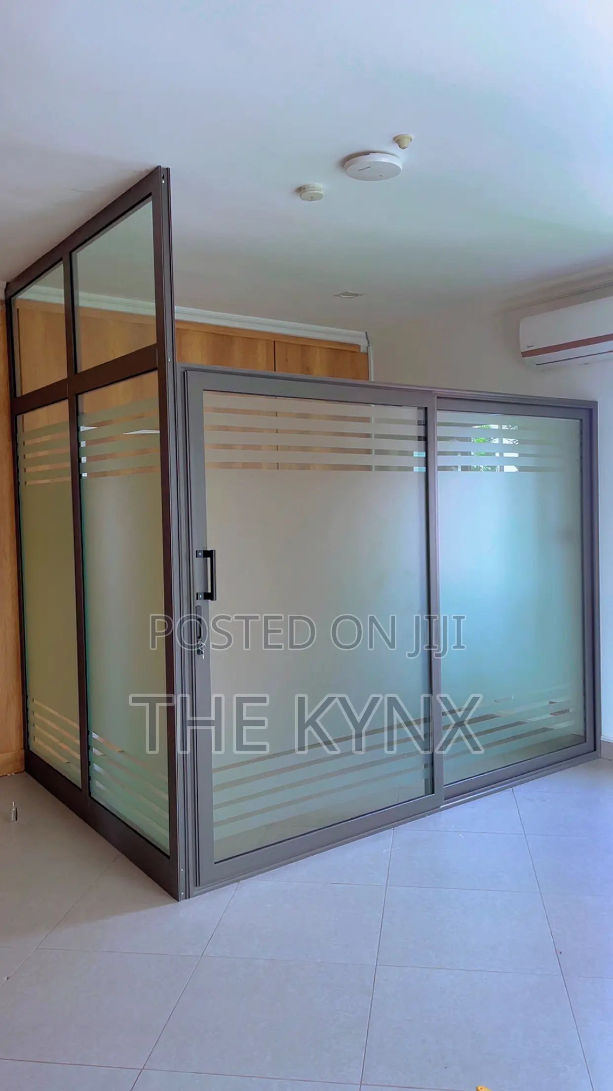 Frosted Glass Sticker Installation