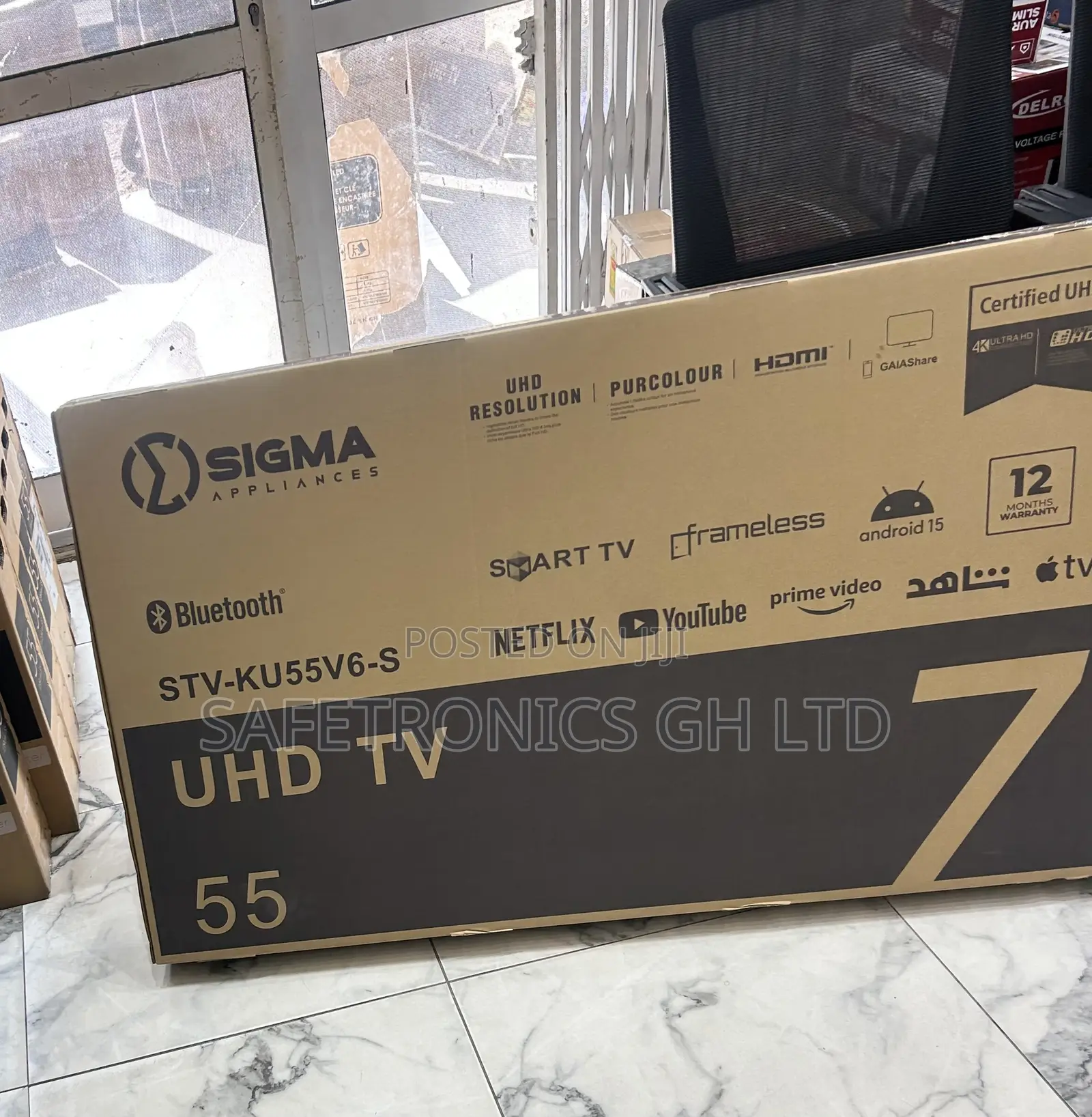 Lasting Android Led Smart 55 Inch (Sig-Ku55v6-S) Sigma HDR Tv
