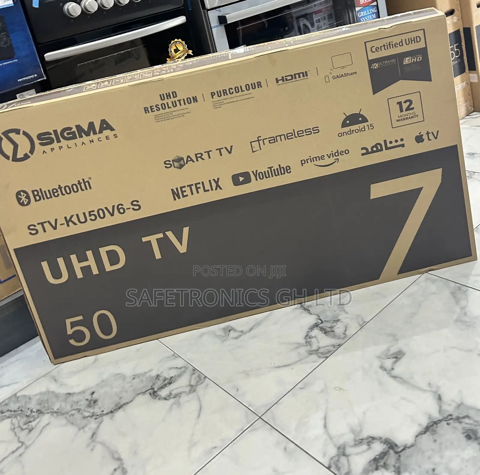 Try Affordable Sigma 50” Led Uhd Smart (Sig-Ku50v6-S) Tv