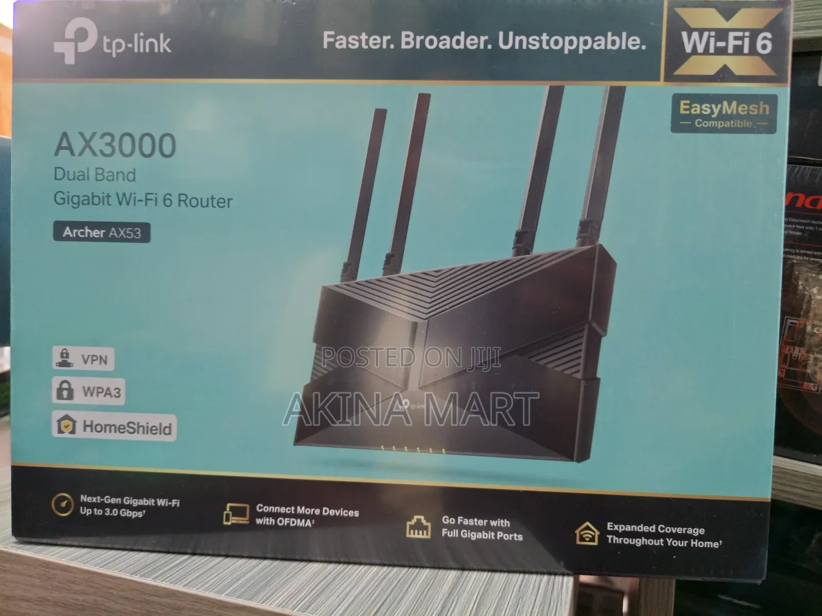 Ax3000 Dual Band Gigabit Wi-Fi 6 Router Archer Ax53