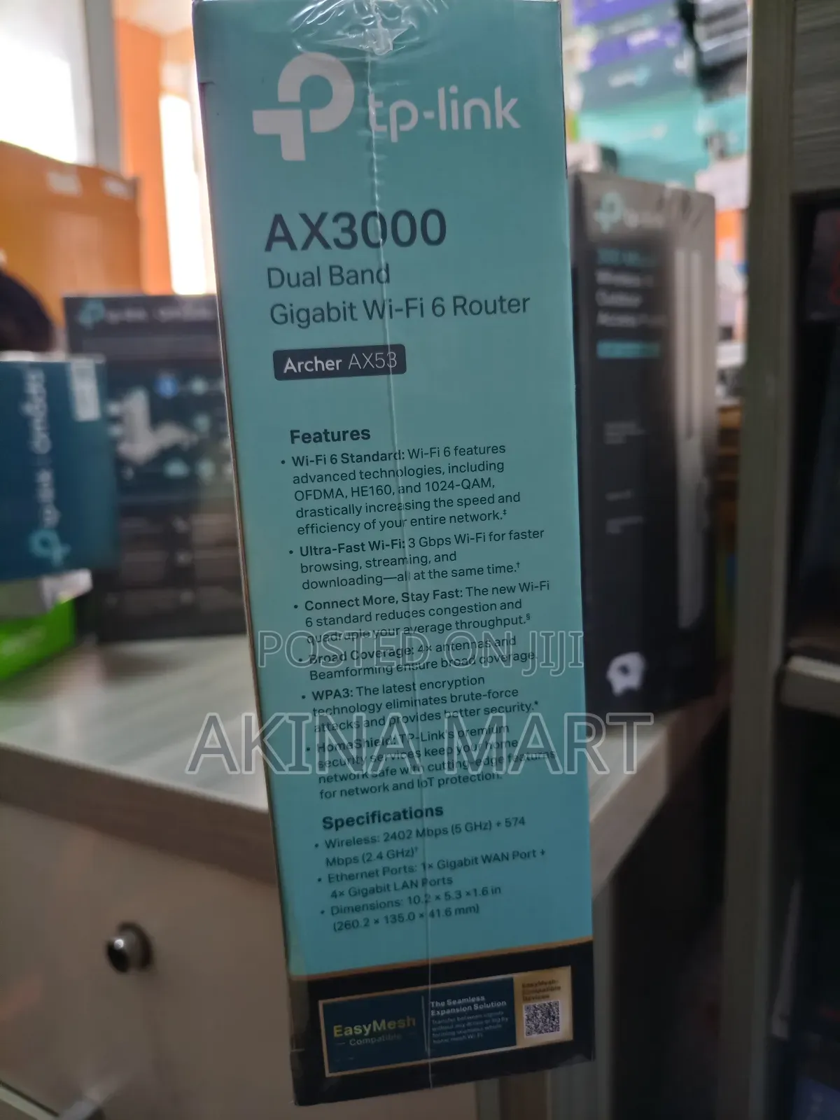 Ax3000 Dual Band Gigabit Wi-Fi 6 Router Archer Ax53