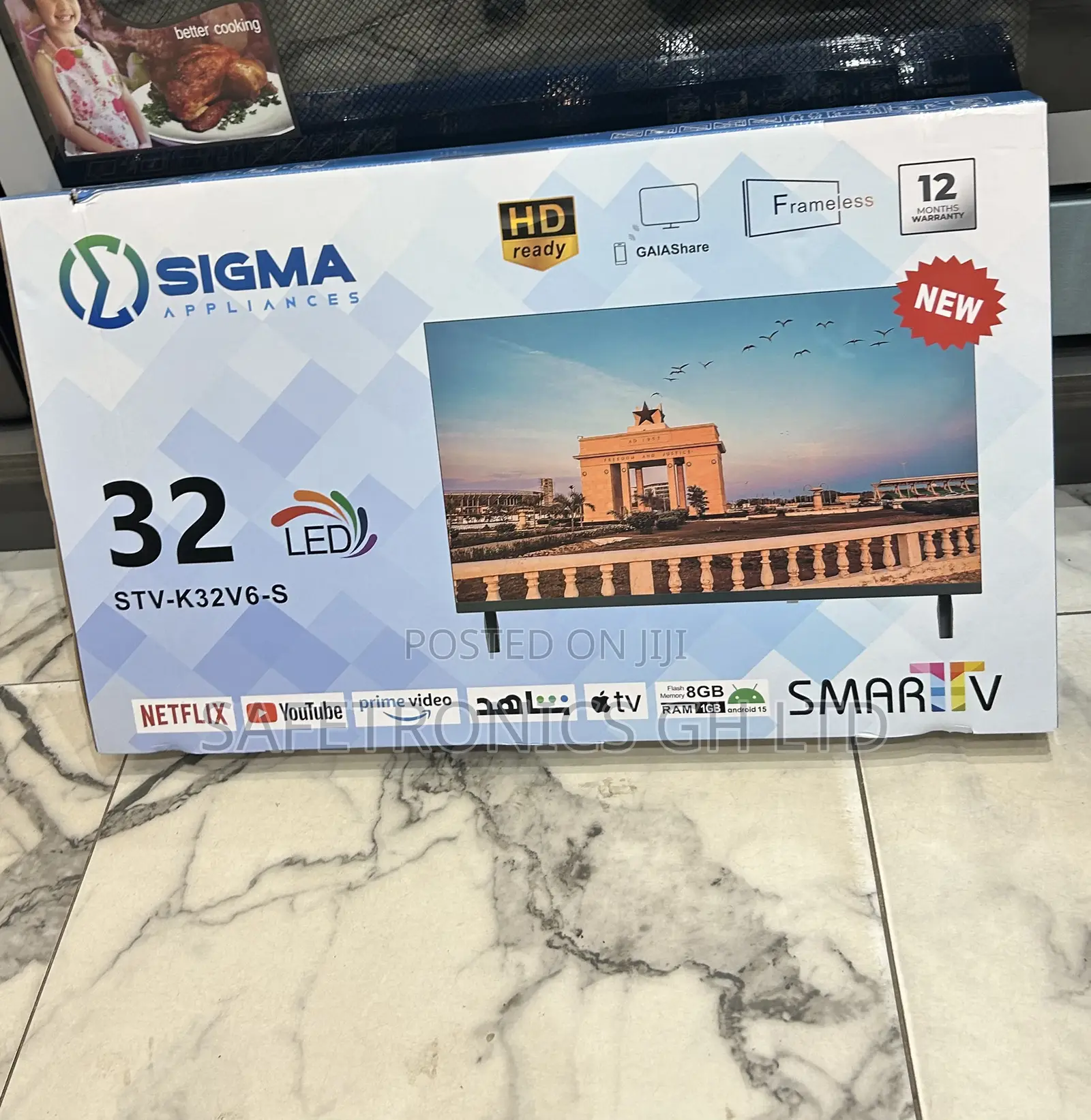Electric Sigma Frameless 32” Full Hd Led Smart (Sig-K32v6-S) Tv