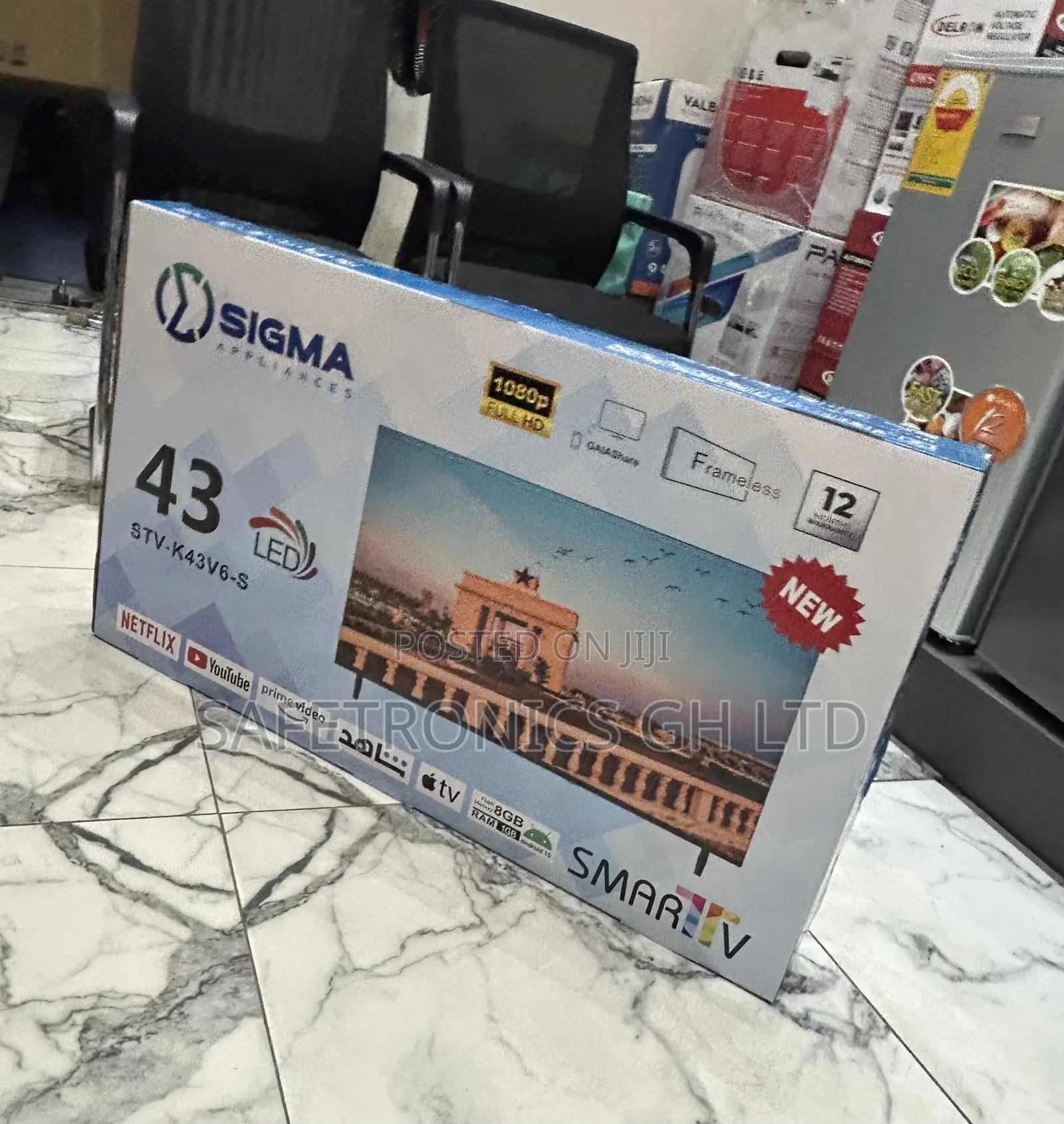 Unique Clear Full Hd Smart 43” Led Android Sigma (Sig-K43v6-S) Tv