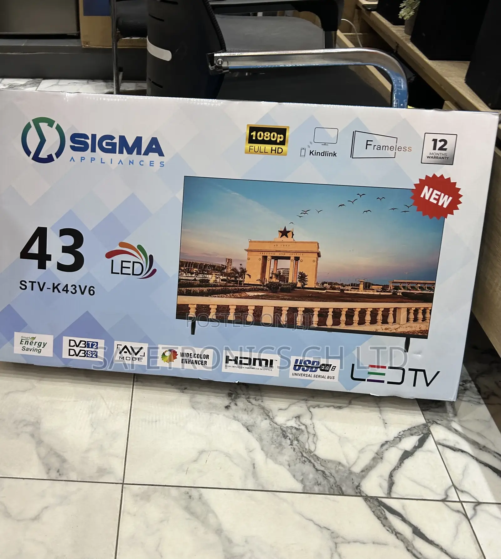 Purchase Original Sigma 43 Inch Led Sig-K43v6 Electric Full Hd Tv