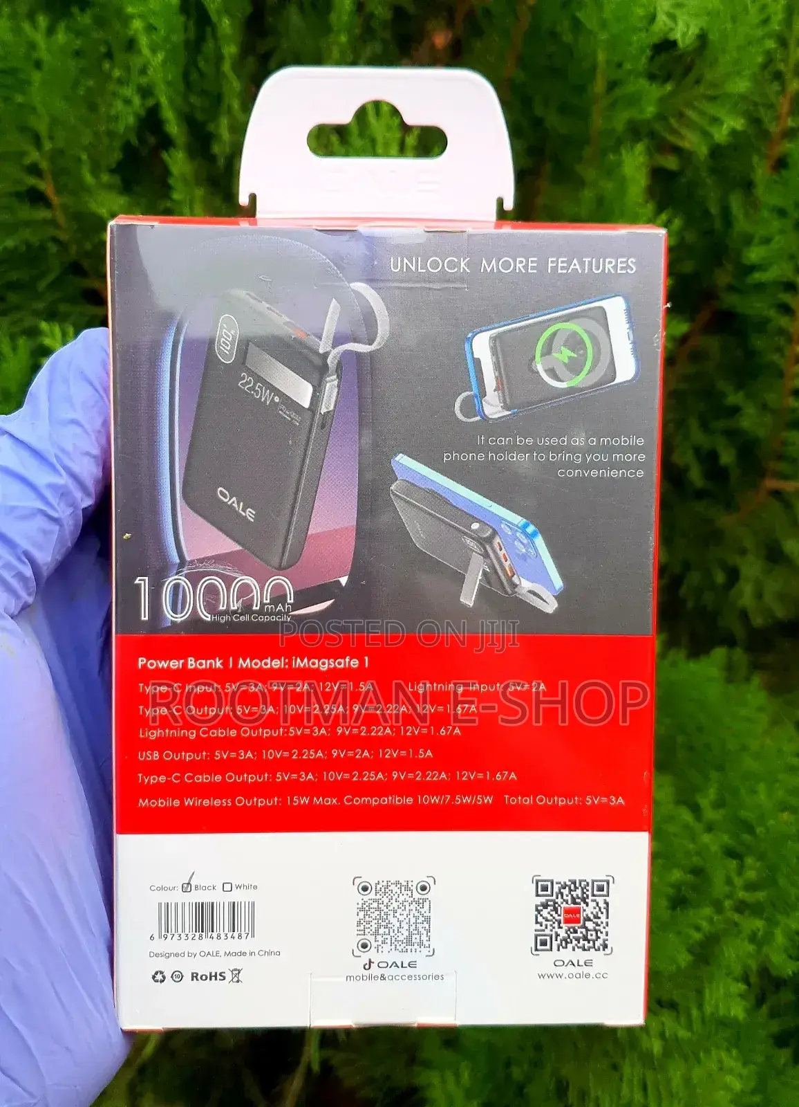 2025 Imagsafe 10,000mah Powerbank With Phone Holder