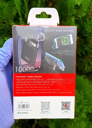 2025 Imagsafe 10,000mah Powerbank With Phone Holder
