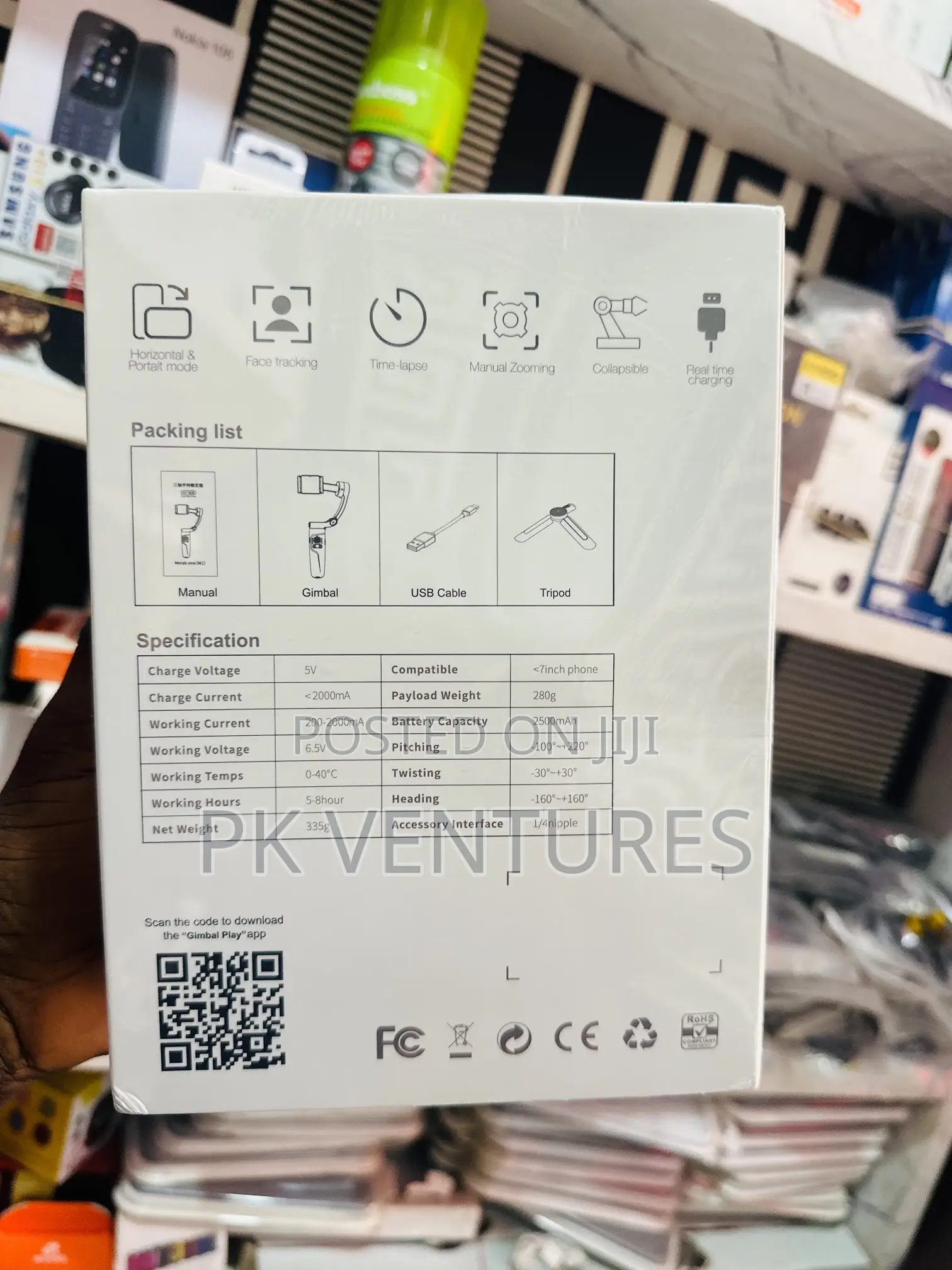 M1 3-axis Smartphone Stabilizer Gimbal