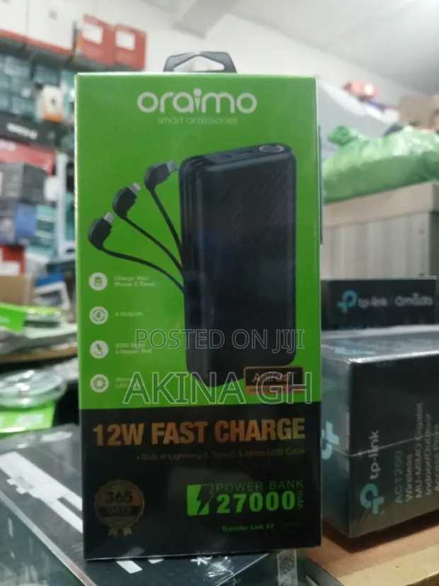 Oraimo 12w Fast Charge 27000mah Power Bank 2
