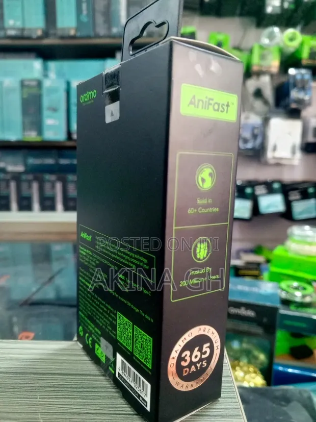 Oraimo 20w Gan Faster Charger Type C to Type C 3