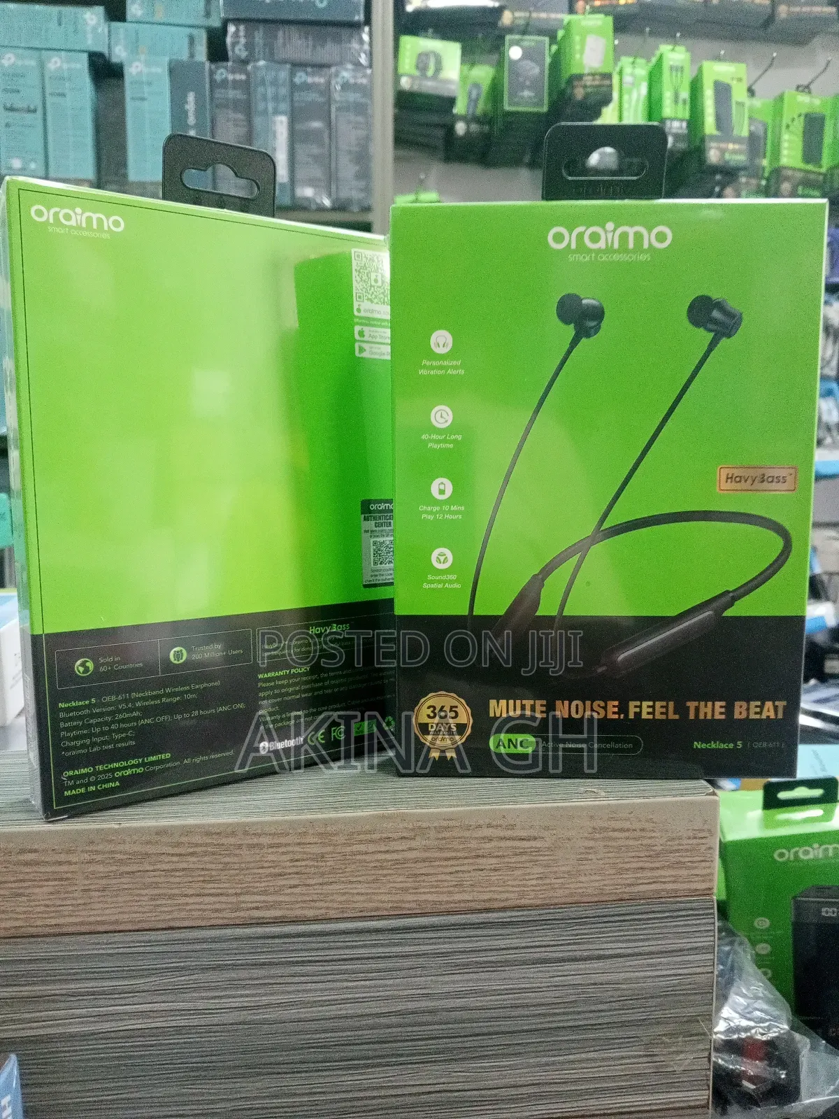 Oraimo Necklace 5 Oeb-611with Active Noise Cancellation Anc