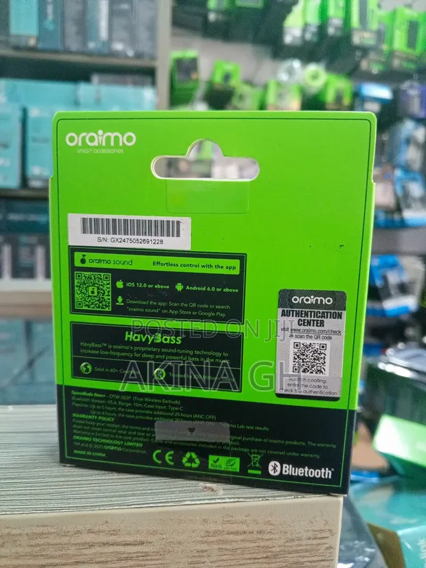 Oraimo Havy Bass Space Buds Neo+ Headphones Otw-323p 2
