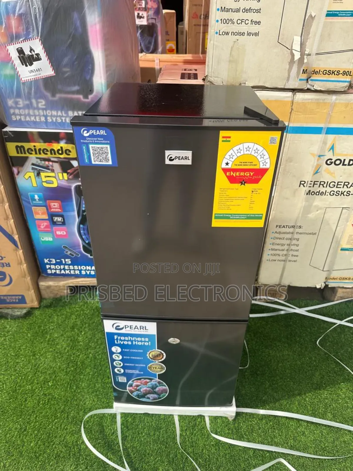 Pearl Table Top Double Door Fridge 77 Litres