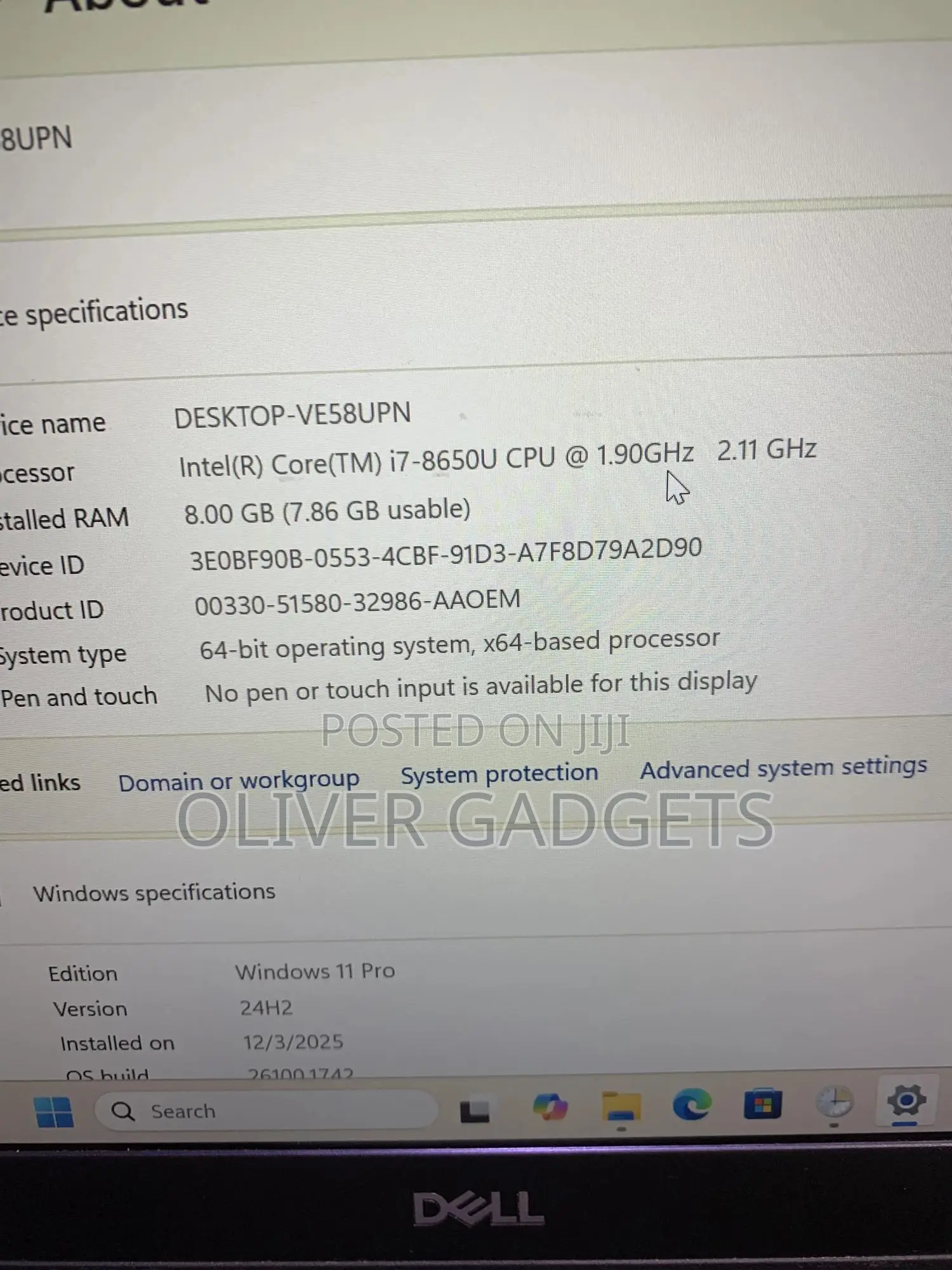 Laptop Dell Latitude 5490 8GB Intel Core I7 SSD 256GB