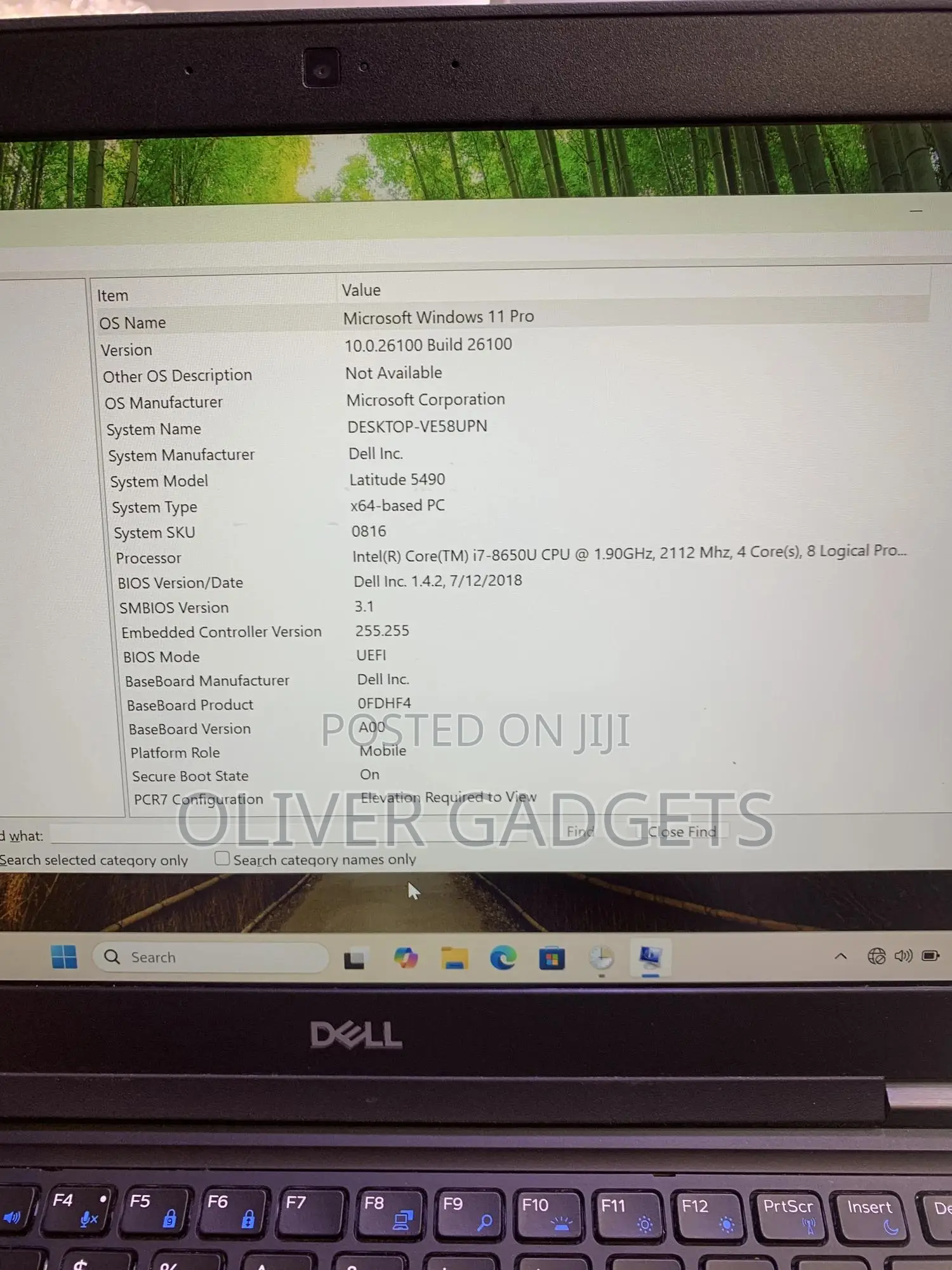 Laptop Dell Latitude 5490 8GB Intel Core I7 SSD 256GB