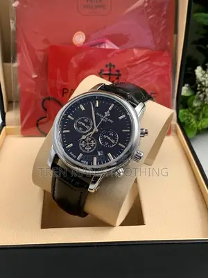 Patek Leather Watch (Chronograph)