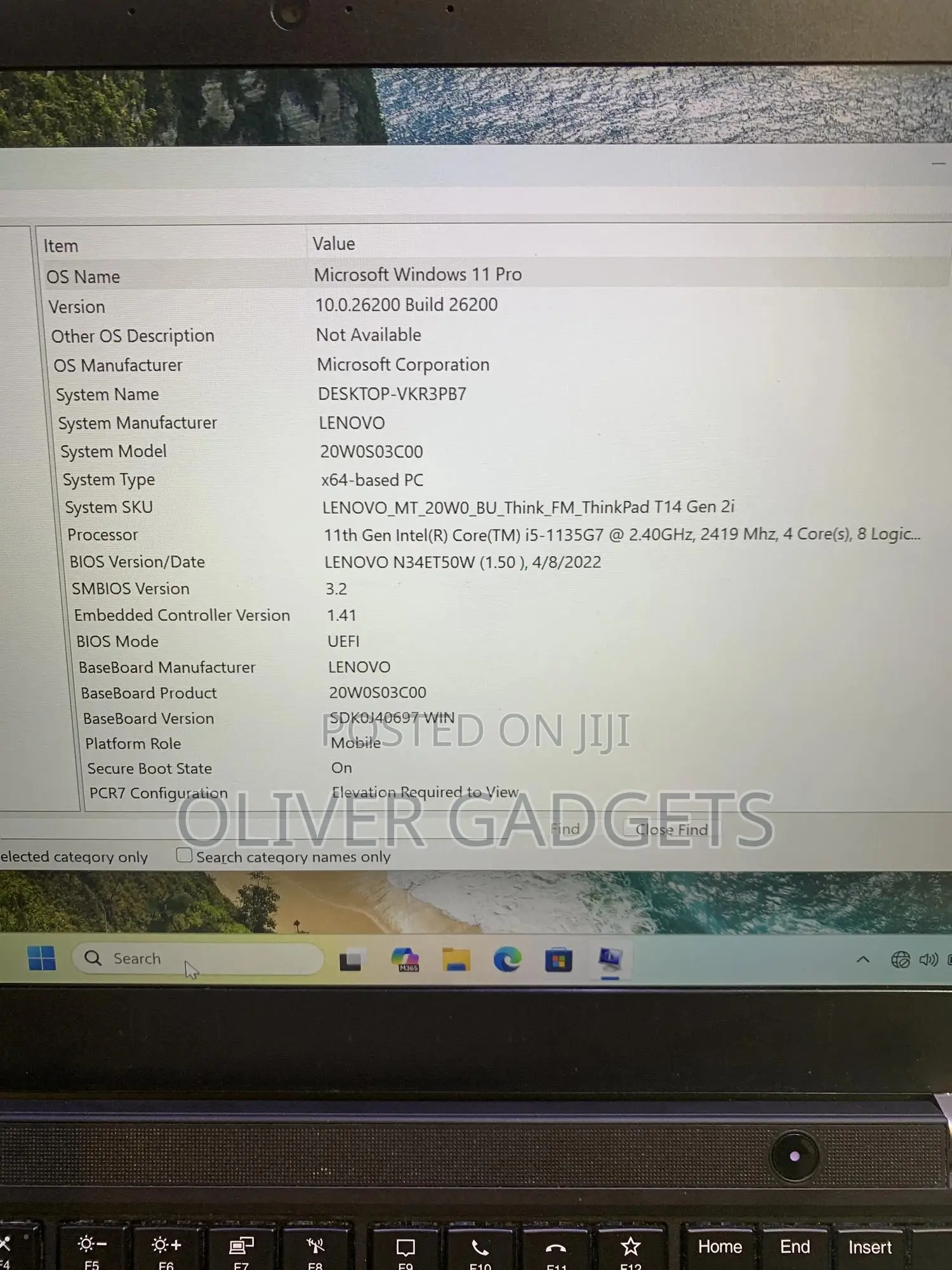 Laptop Lenovo ThinkPad T14 16GB Intel Core i5 SSD 512GB
