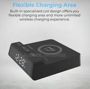 Promate Wireless Charging Station With Clock