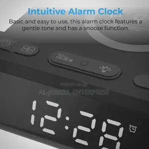 Promate Wireless Charging Station With Clock