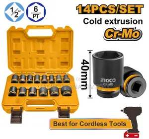 14 Pcs 1/2"Dr. Impact Socket Set - Hkissd12141